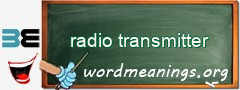 WordMeaning blackboard for radio transmitter